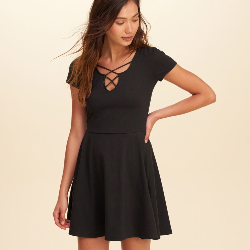 Hollister Strappy Front Skater Dress
